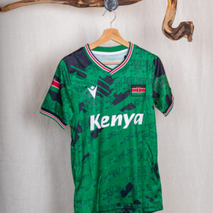 Fussball Fanshirt Kenya 2025 Erwachsene Grün/Schwarz