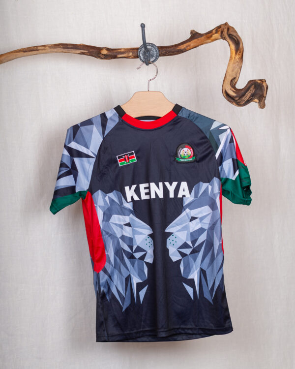 Fussball Fanshirt Kenya 2025 Erwachsene Schwarz
