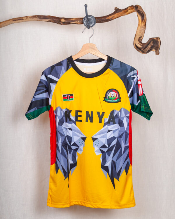 Fussball Fanshirt Kenya 2025 Erwachsene Gelb